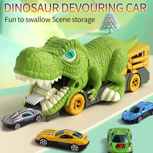Large Dinosaur Car Toy - Tyrannosaurus Rex Inertia Alloy Transporter